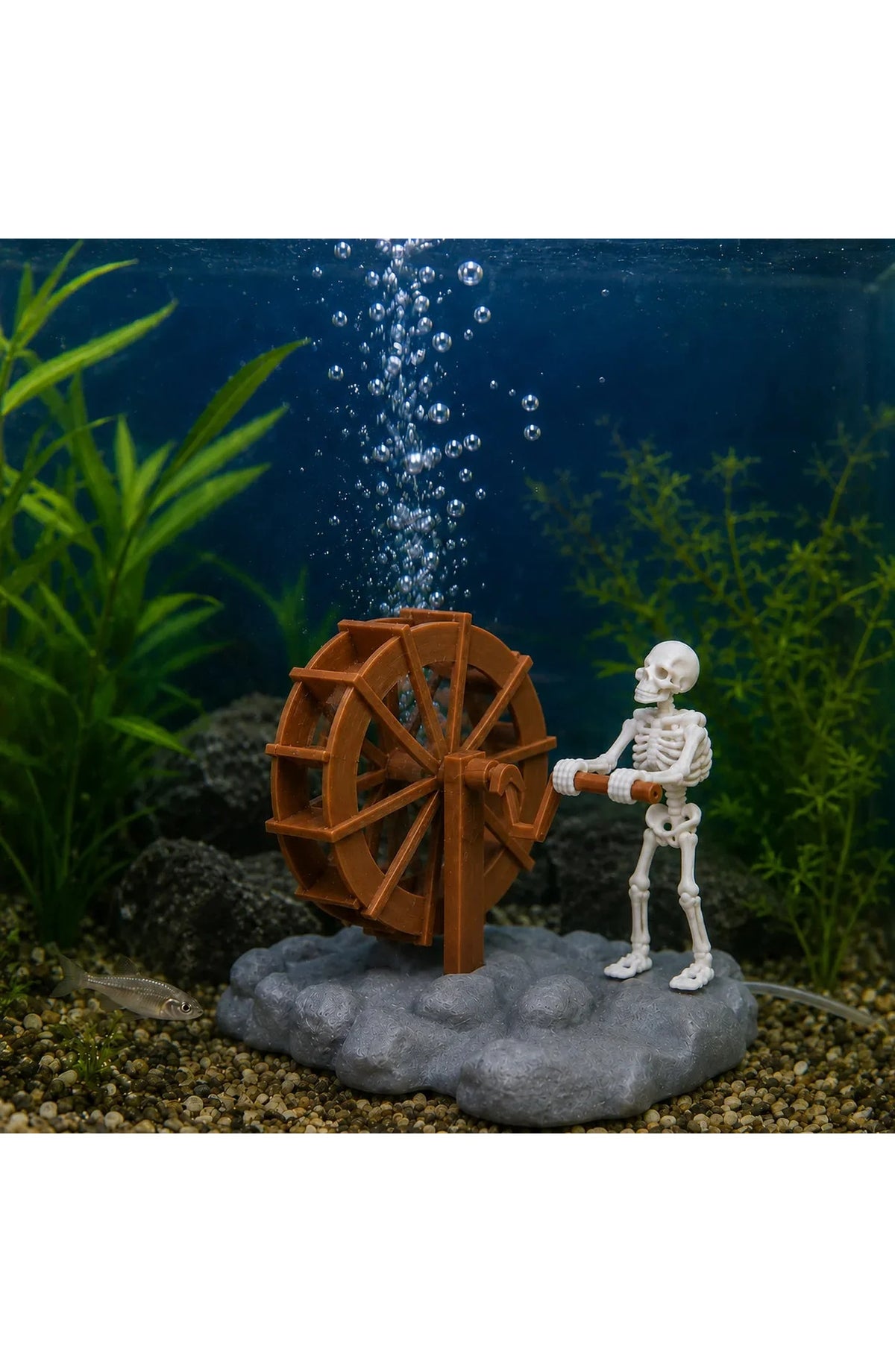 Aquarium Skeleton Waterwheel