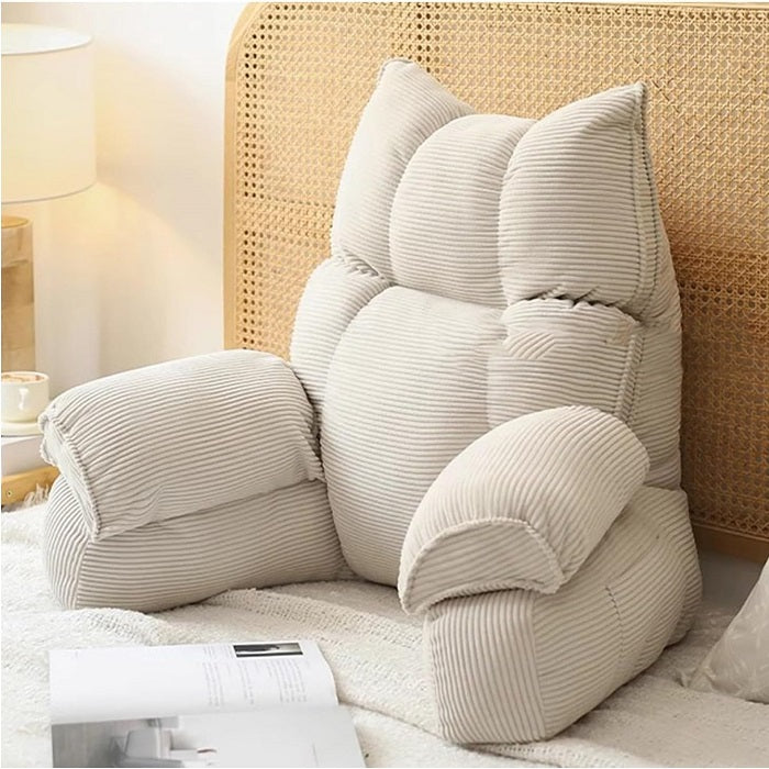 Bed Pillow with Arm Support - Memory Foam - Cream
