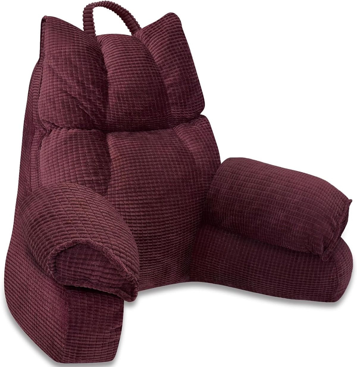 Bed Pillow with Arm Support - Memory Foam - Plum