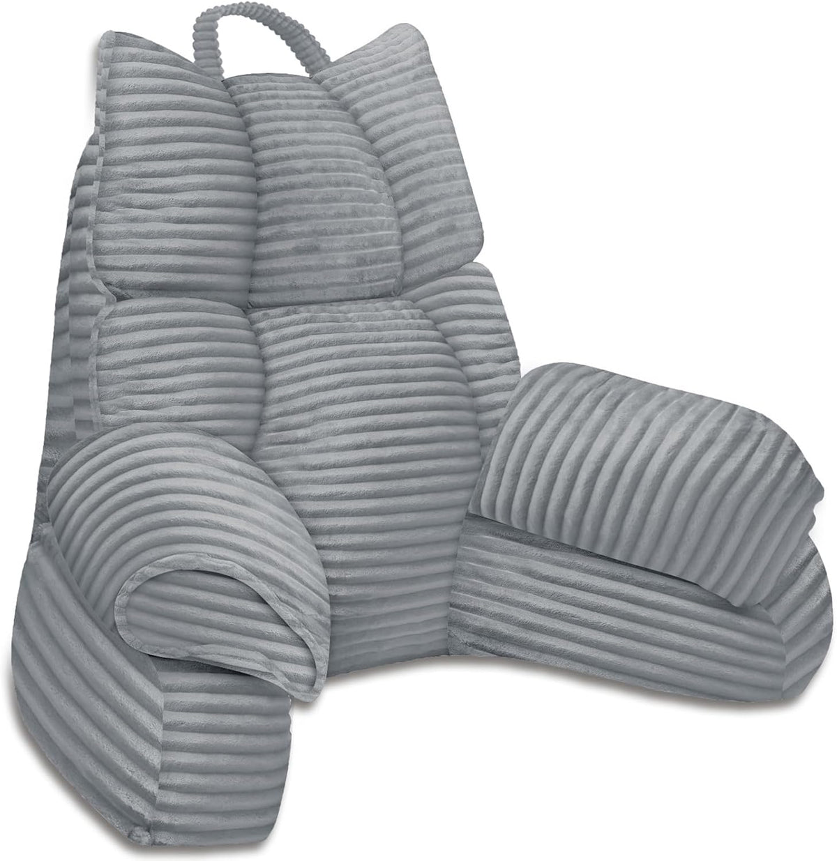 Bed Pillow with Arm Support - Memory Foam - Smoke Gray