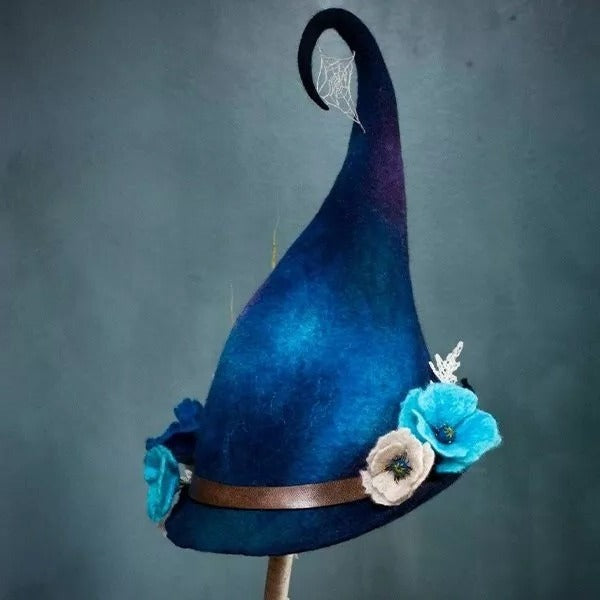 Felt Witch Hat - Blue