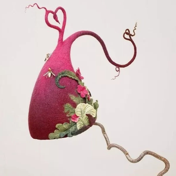 Felt Witch Hat - Red