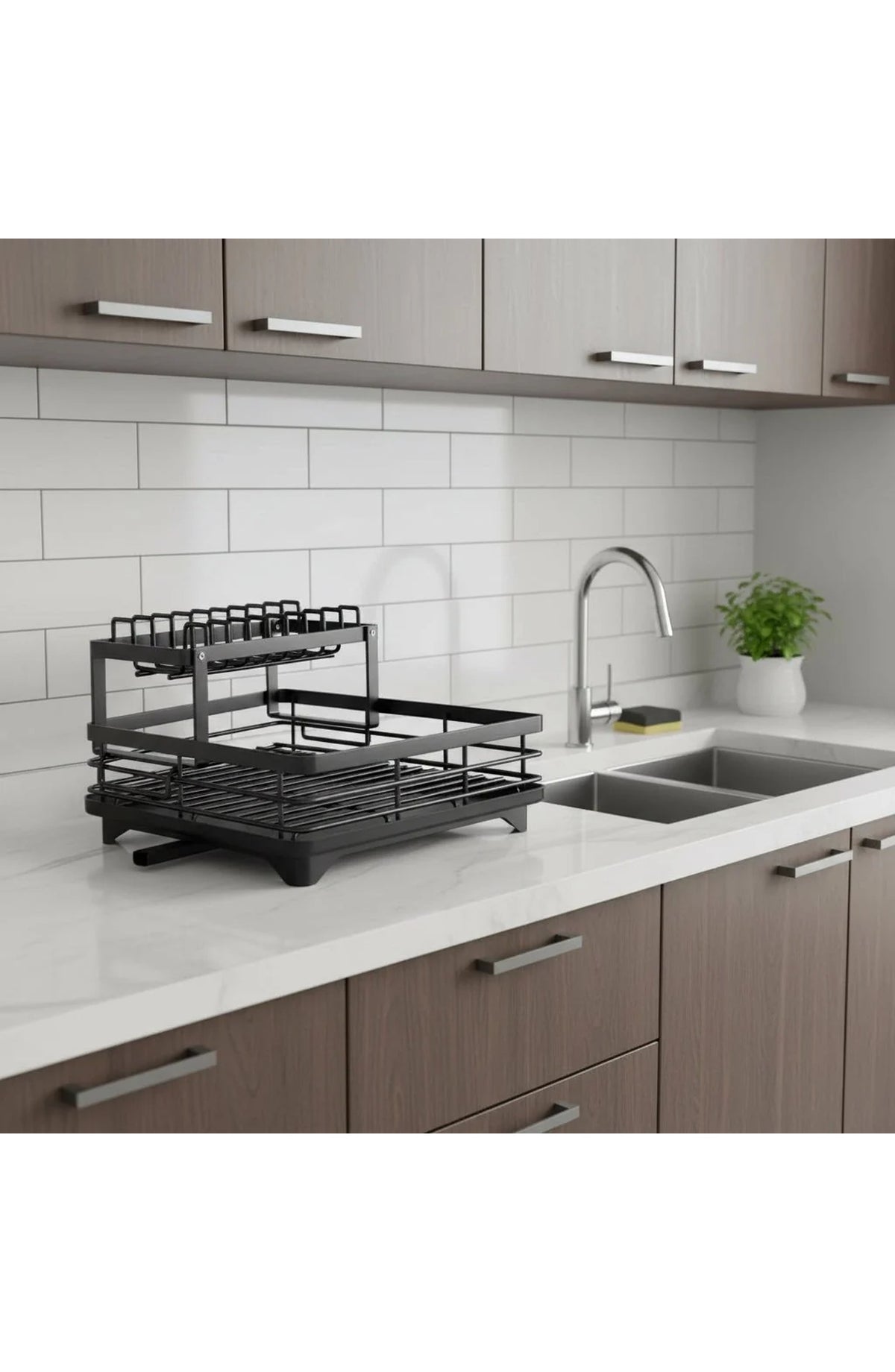 Foldable Stainless Steel Dish Rack