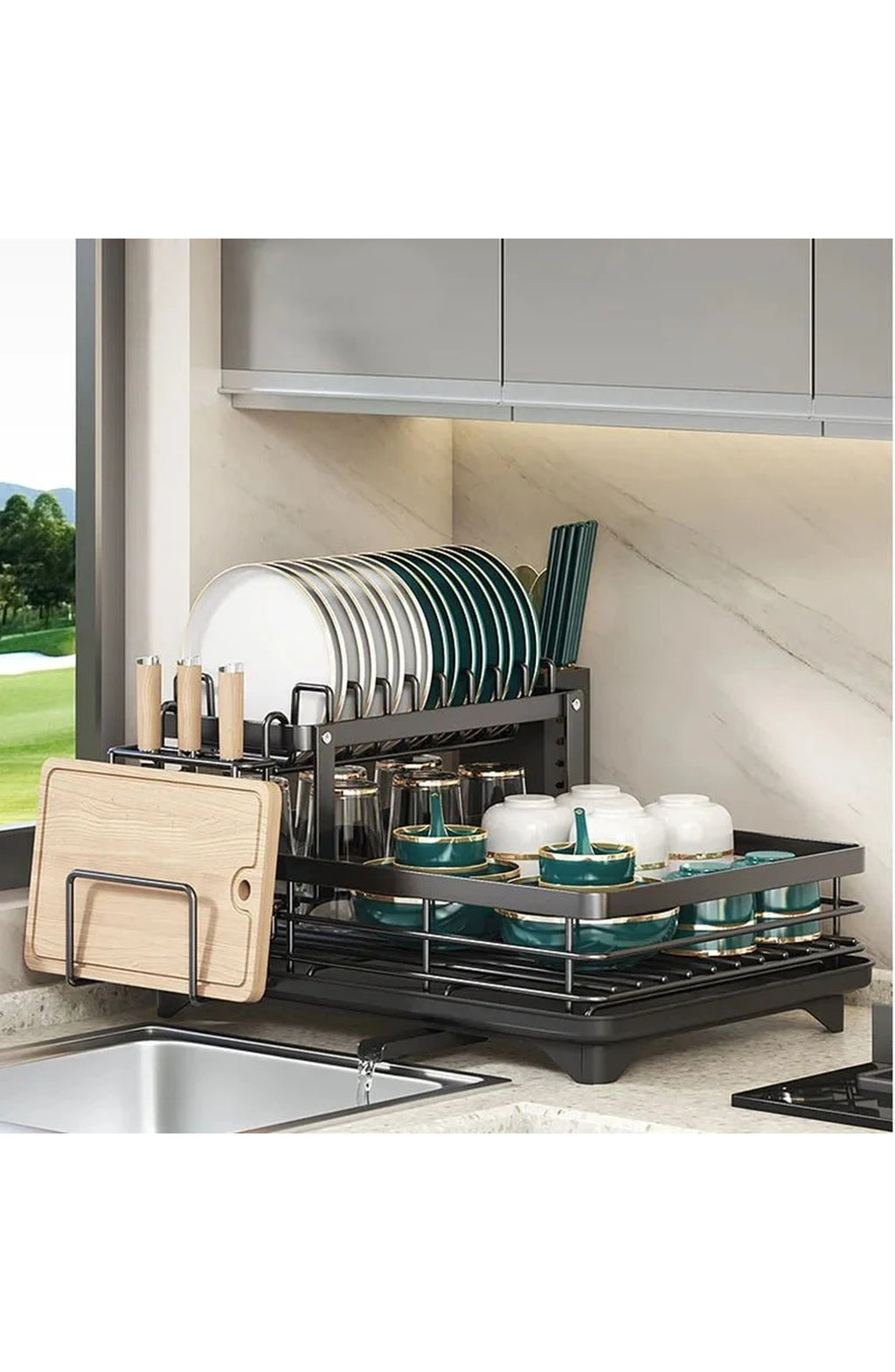 Foldable Stainless Steel Dish Rack