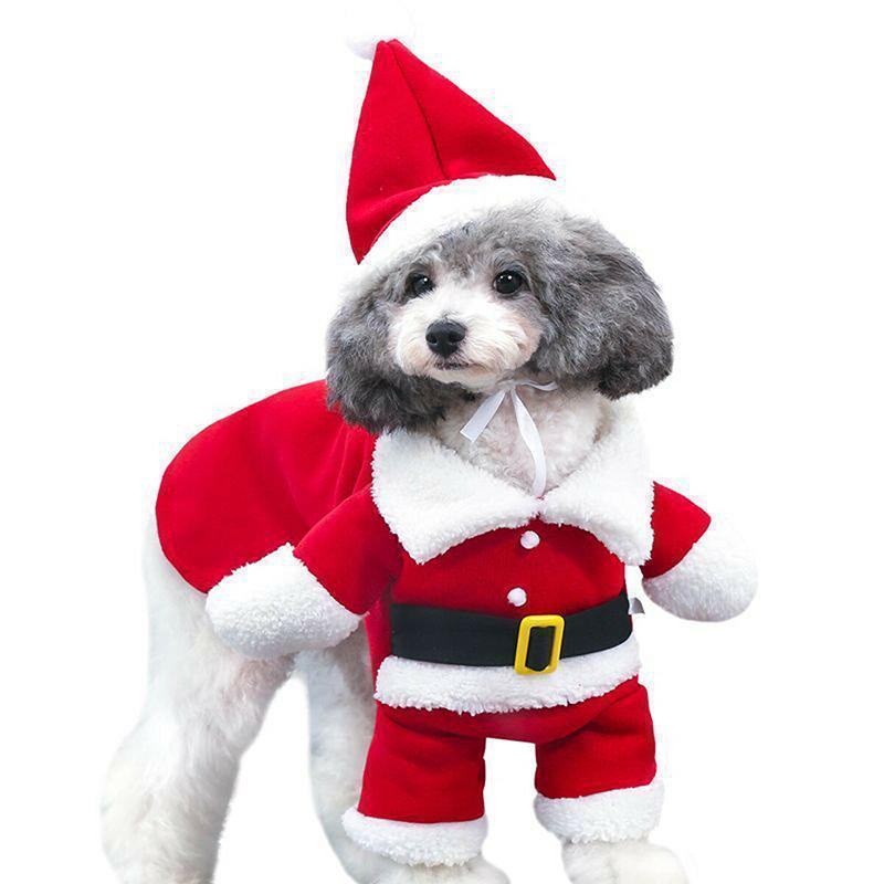 Funny Pet Costume in 12 Character Styles - Santa Claus