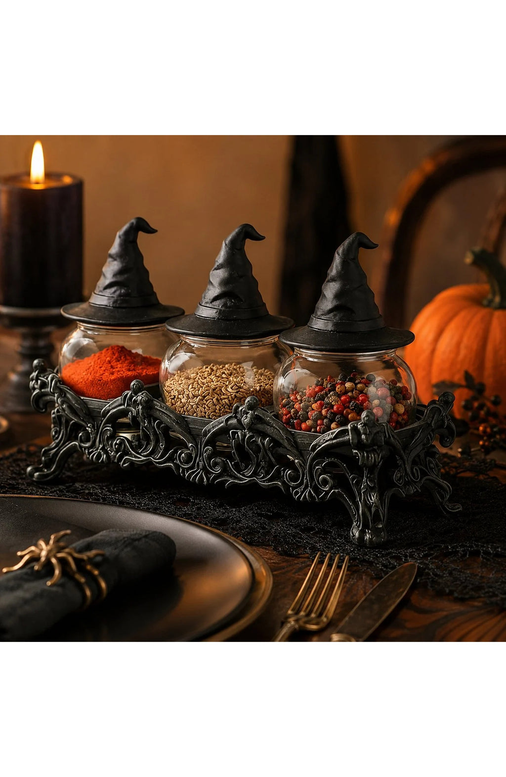 Witch Hat Spice Jars