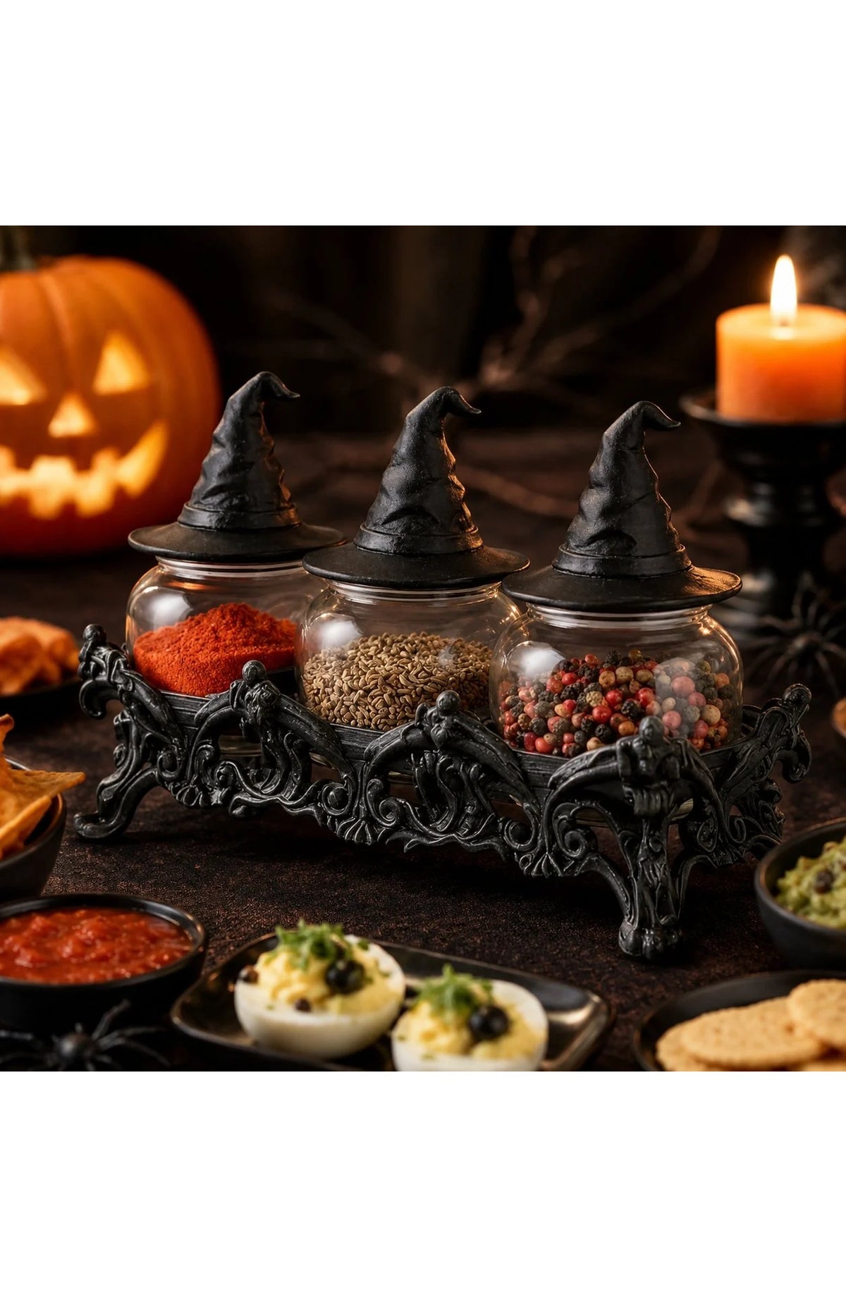 Witch Hat Spice Jars