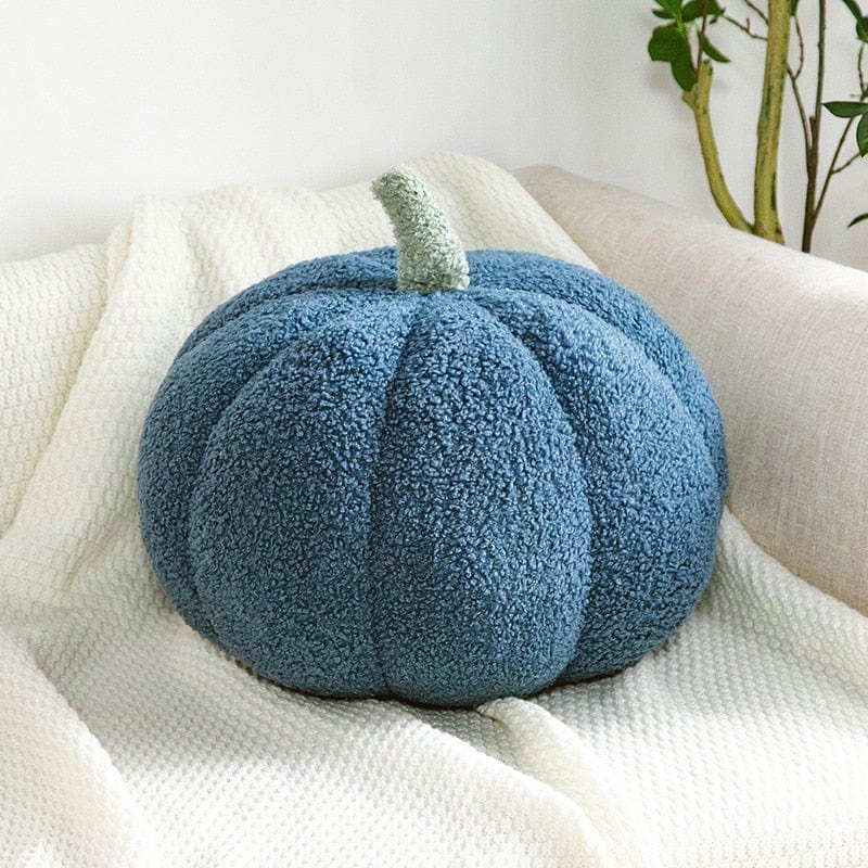 Halloween Pumpkin Throw Pillow - Blue