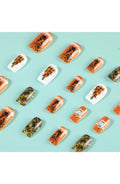 Orange Halloween Press-On Nails