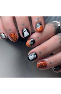 Pumpkin Press-On Nails