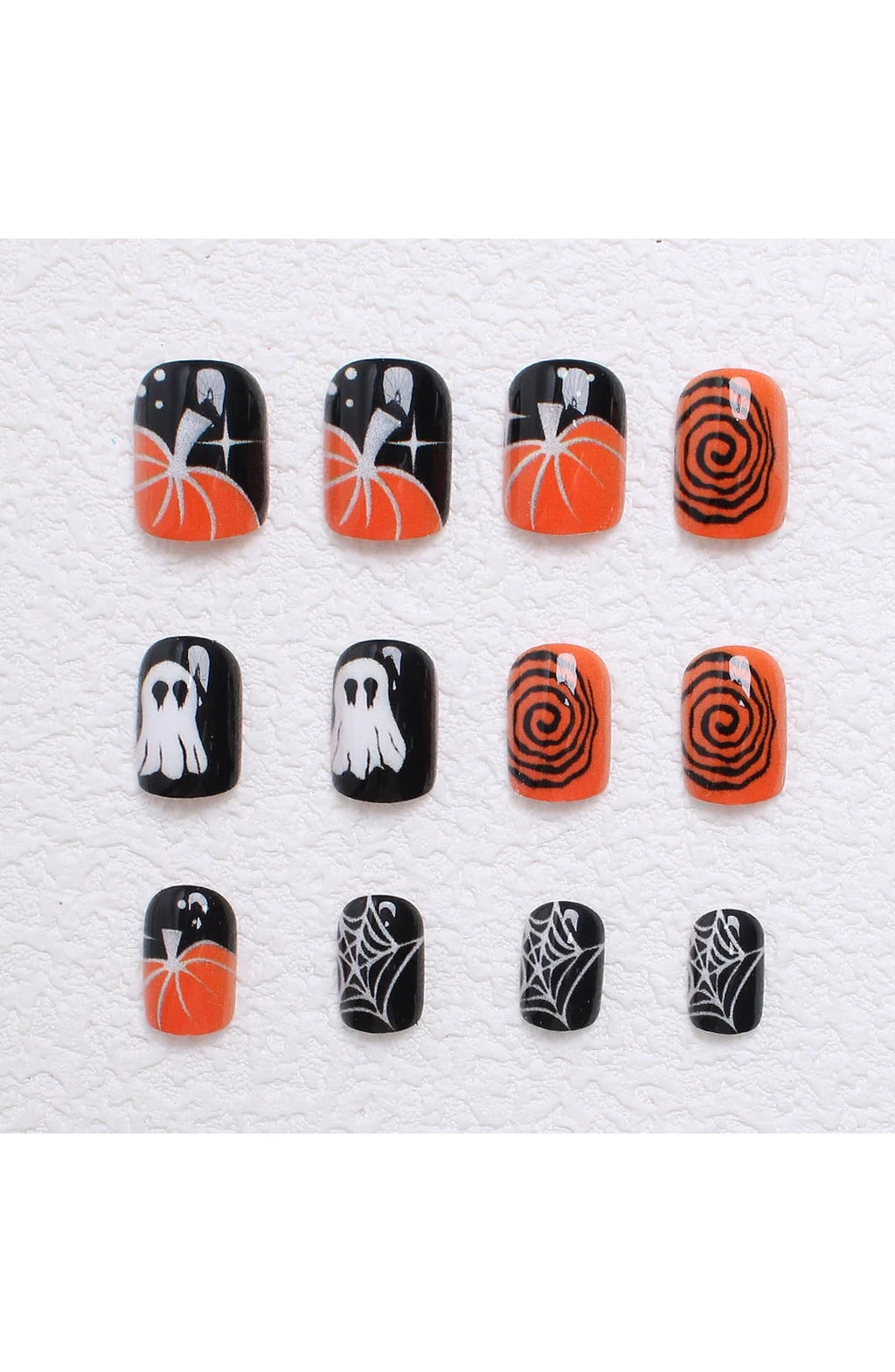 Pumpkin Press-On Nails