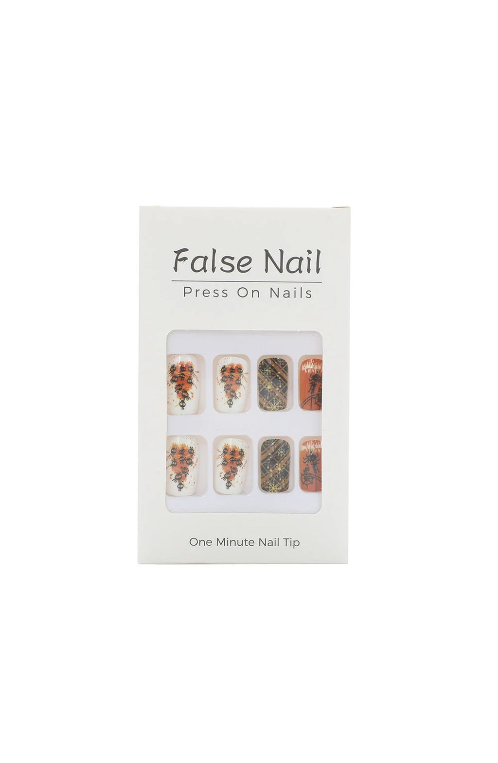 Orange Halloween Press-On Nails