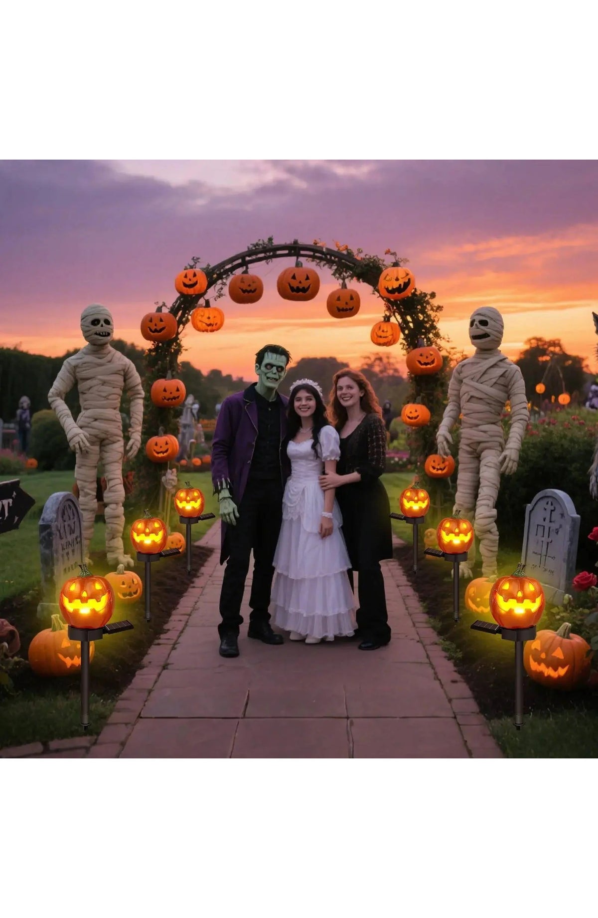 Halloween Pumpkin Pathway Lights