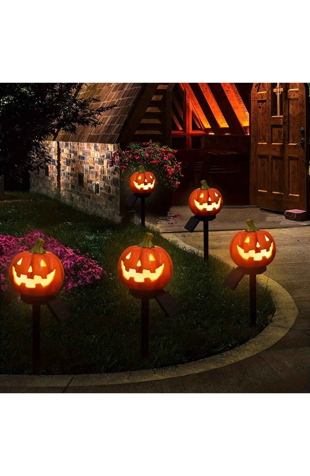 Halloween Pumpkin Pathway Lights
