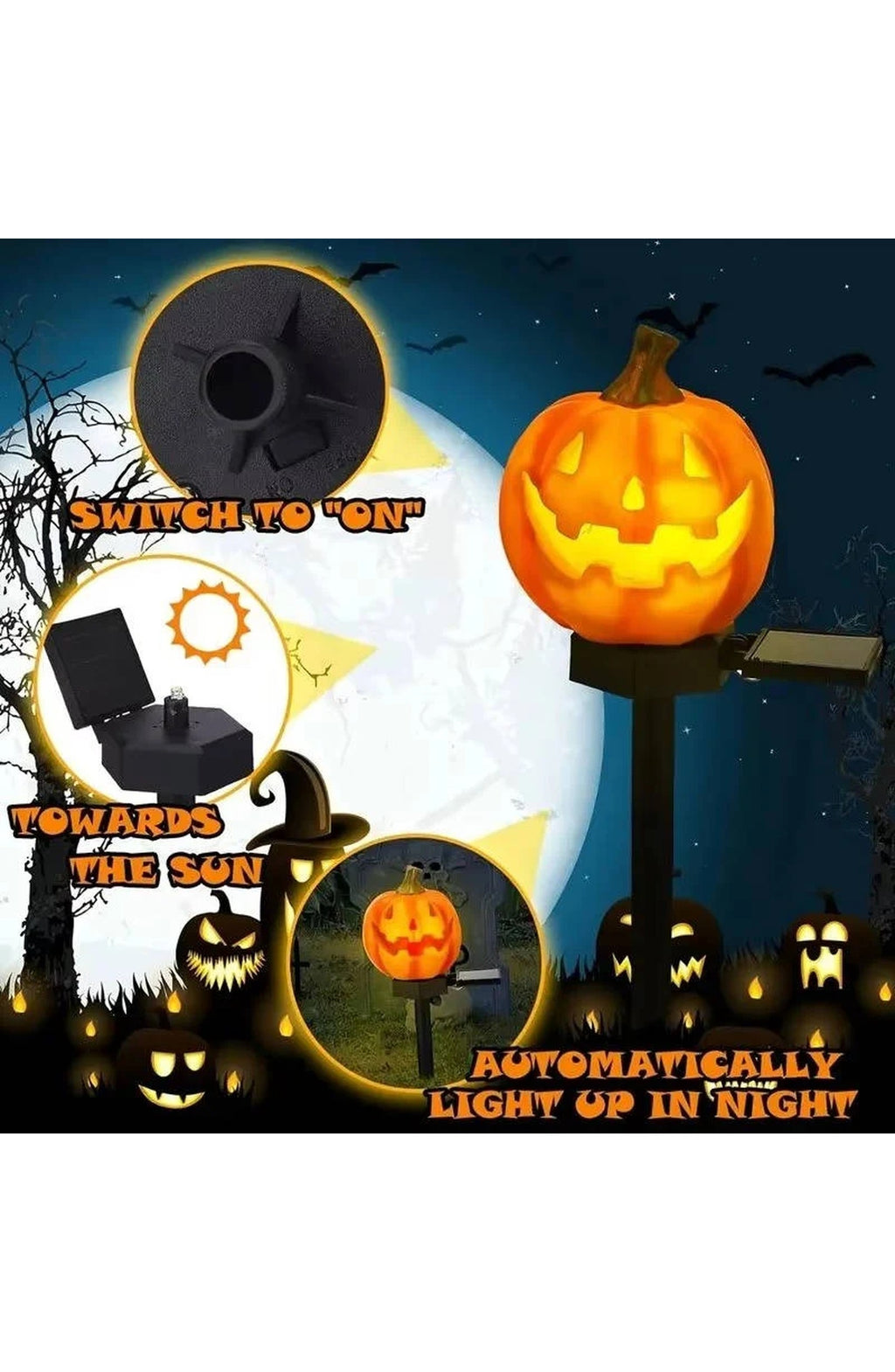 Halloween Pumpkin Pathway Lights