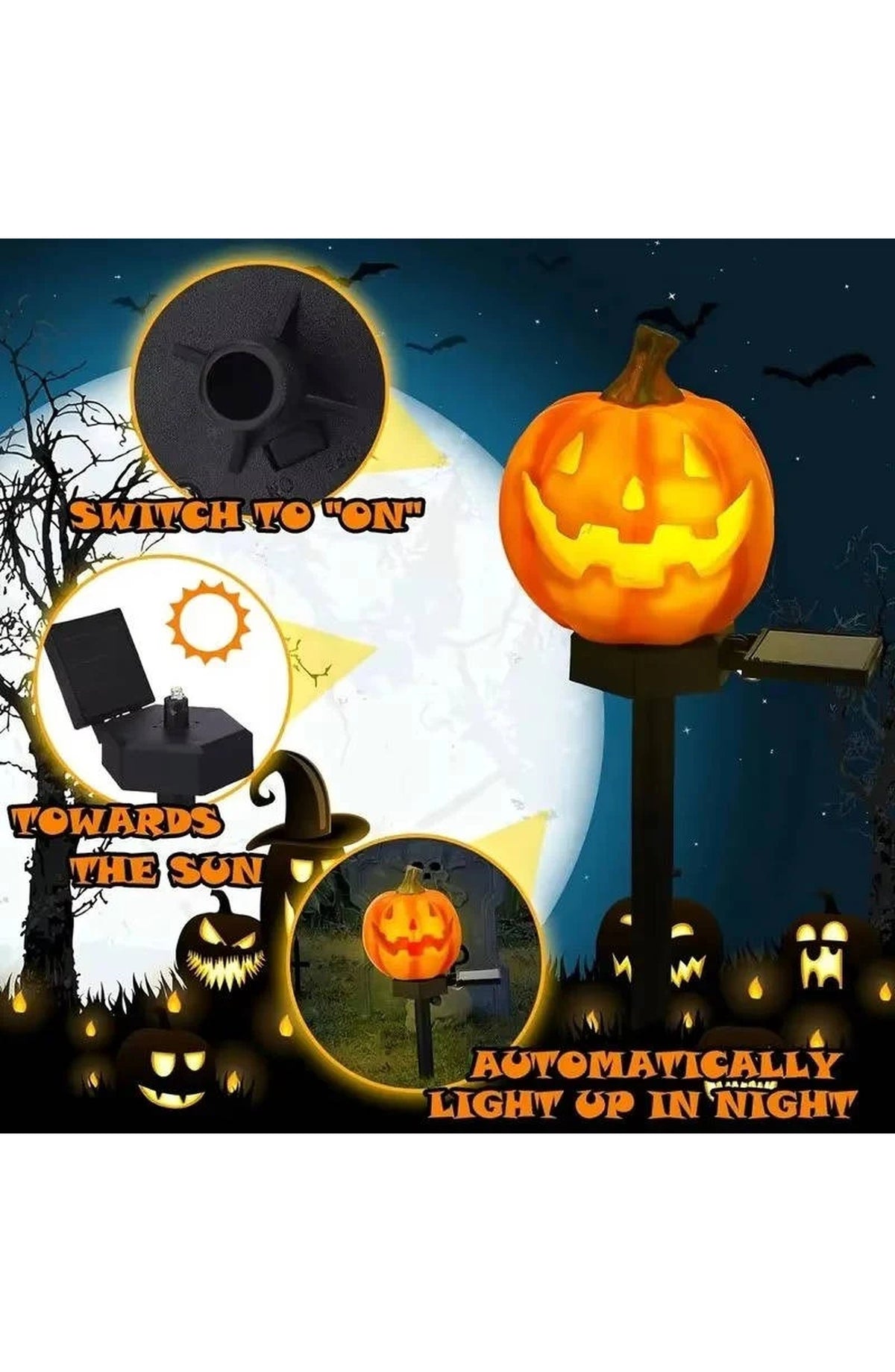 Halloween Pumpkin Pathway Lights