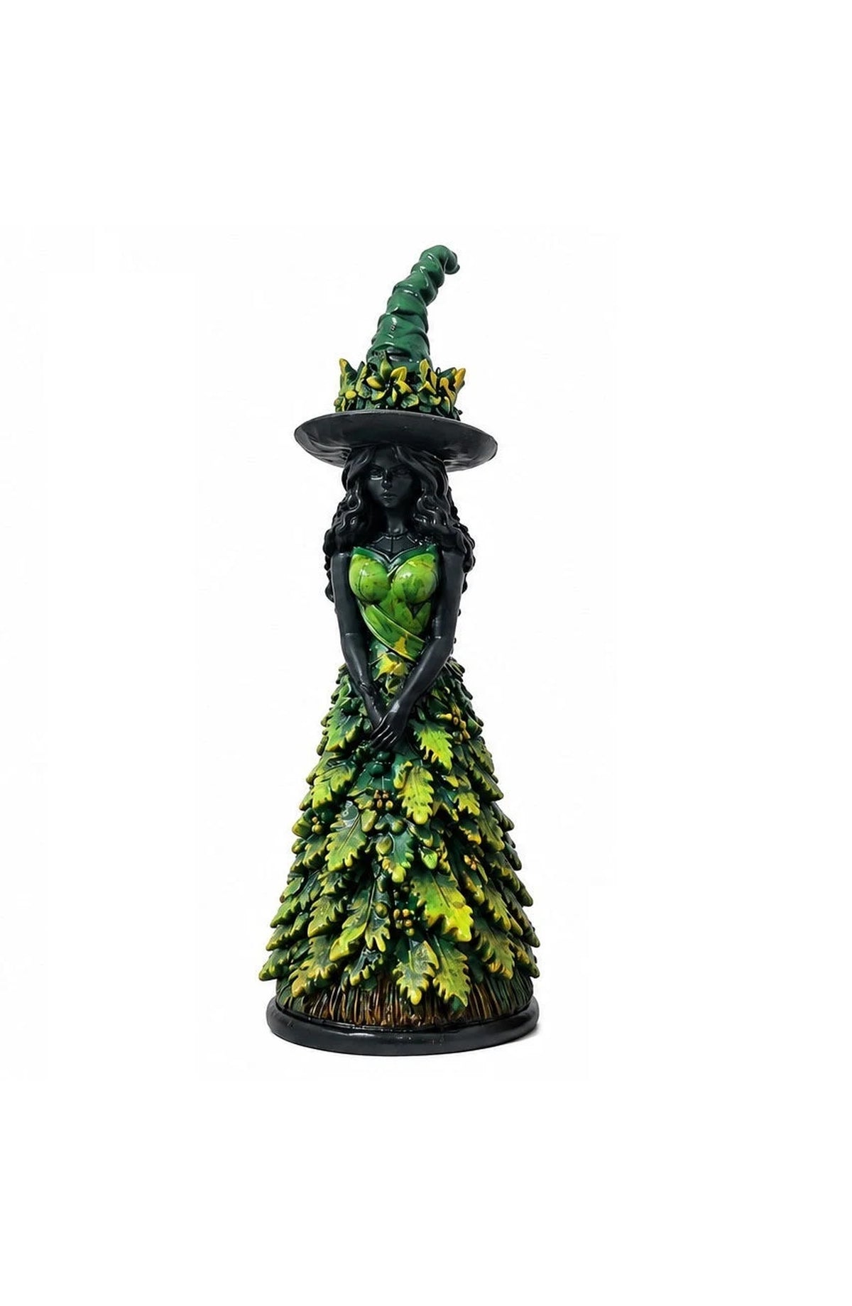 Gothic Witch Figurine - Green