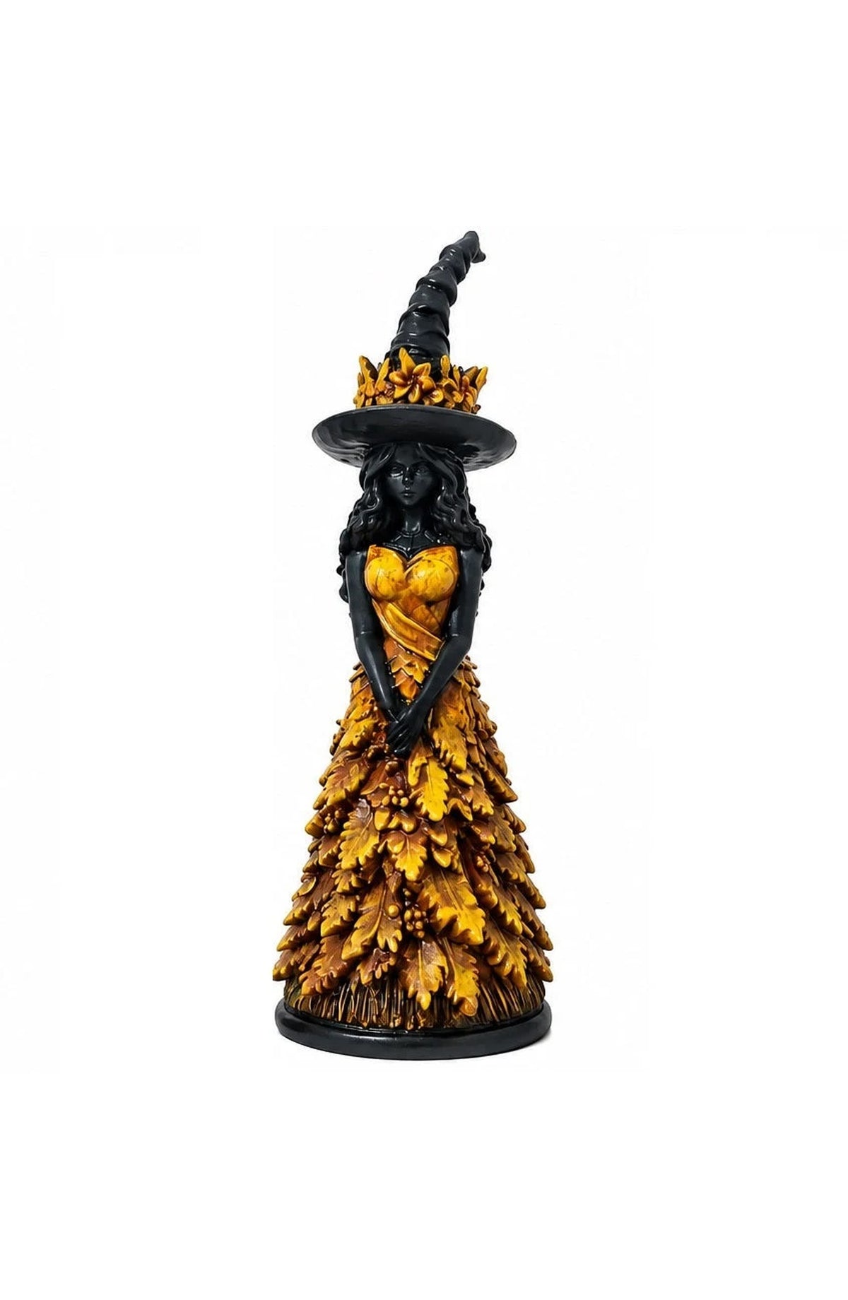 Gothic Witch Figurine - Yellow