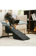 Convertible Dog Ramp and Step Stool - Folds Two Ways - Black
