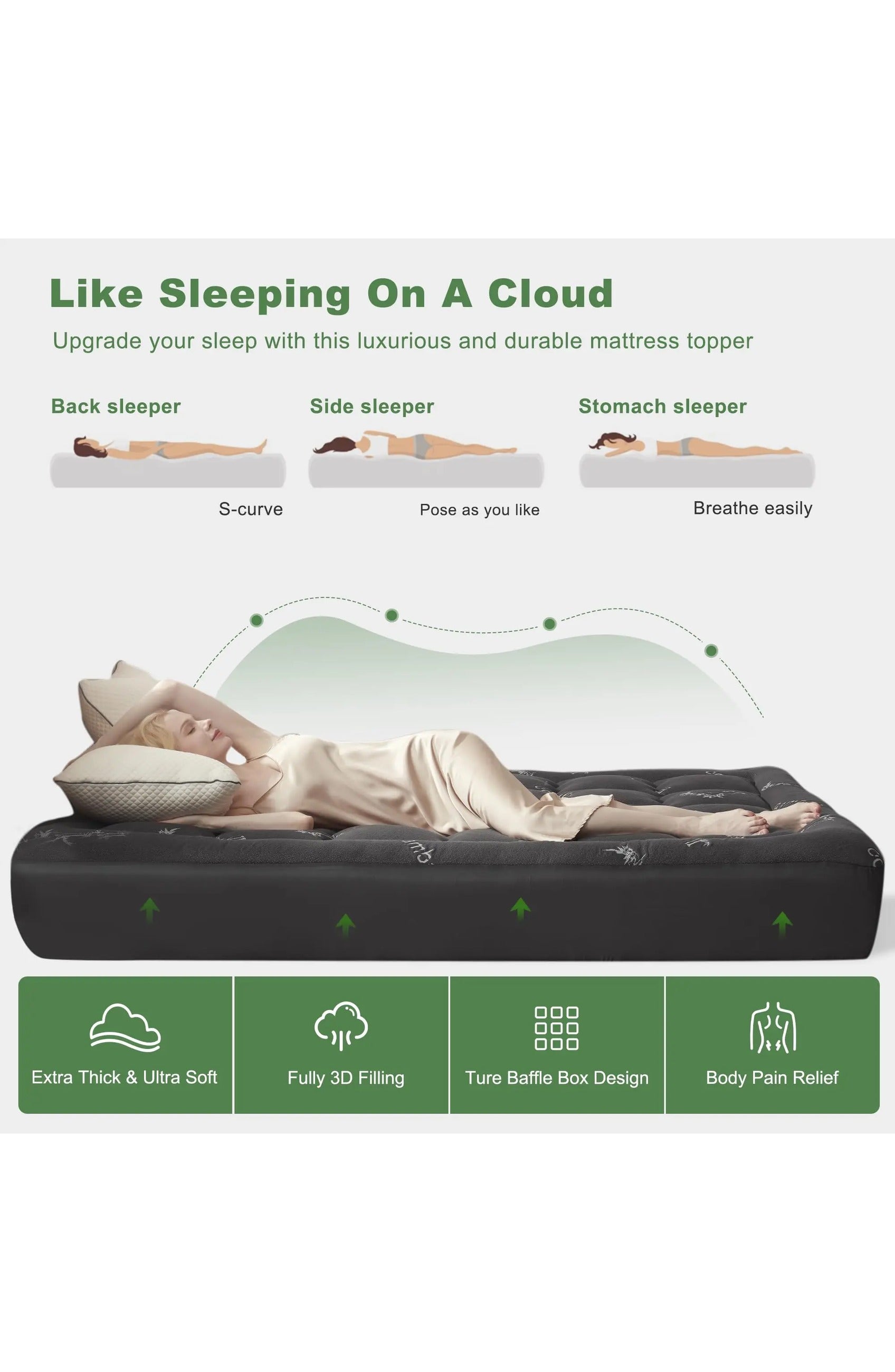 Bamboo Viscose Mattress Protector, view 5