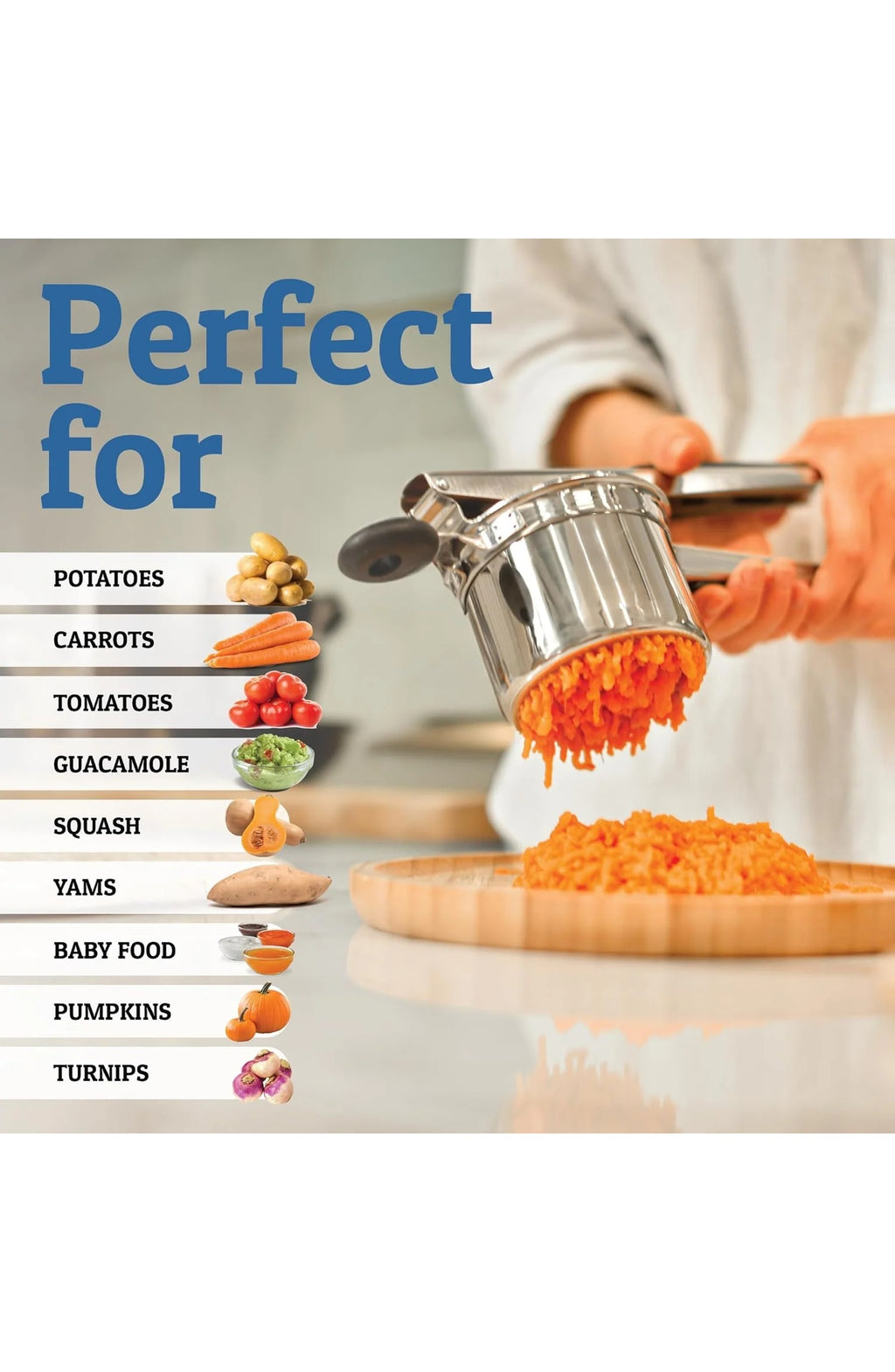 Stainless Steel Potato Masher, view 6