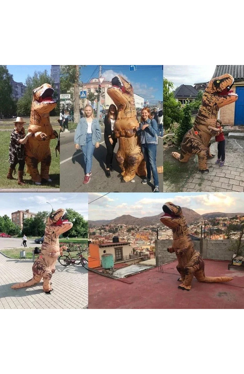 Inflatable T-Rex Dinosaur Halloween Costume