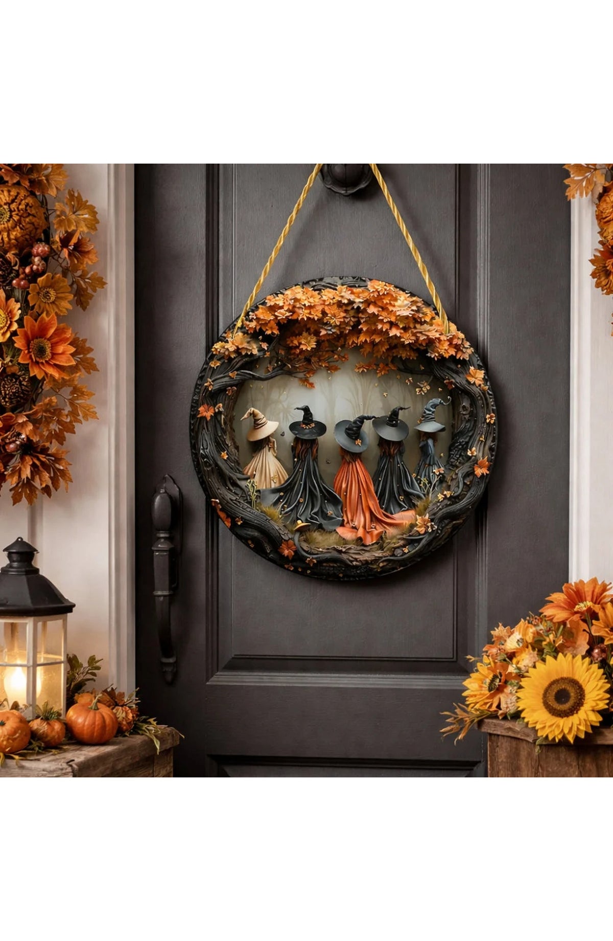 Witch Halloween Door Sign - Witch Coven