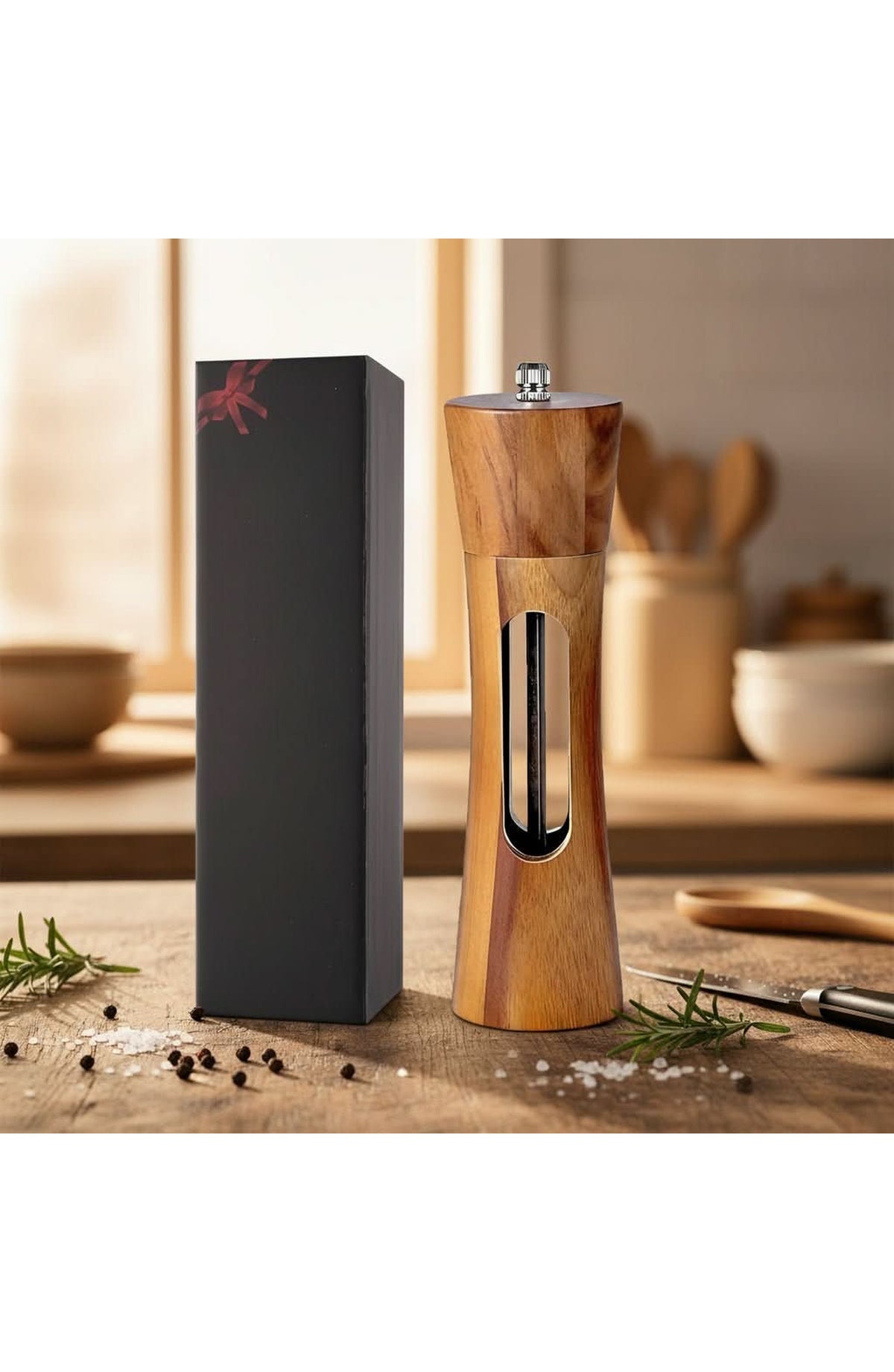 Wooden Salt and Pepper Mill - 1 Mill