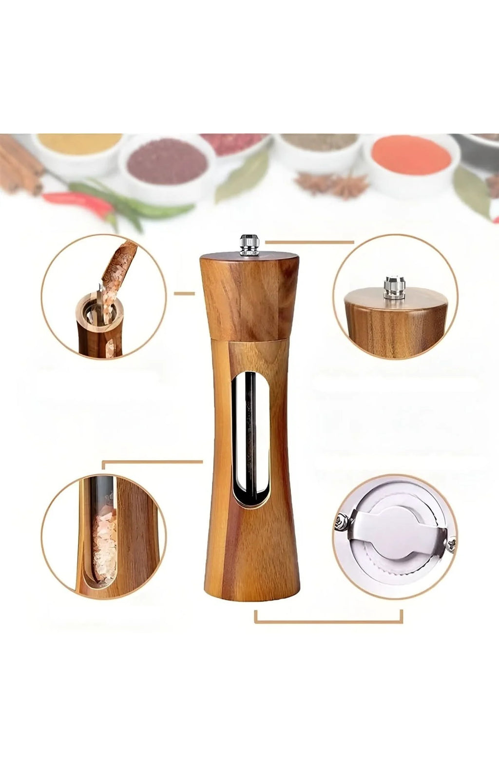 Wooden Salt and Pepper Mill